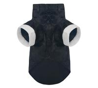 MAMORE Robe chemise pour chien, motif prince avec nœud papillon, tenue formelle et décontractée pour chiens de petite, moyenne et grande taille (noir, taille M)