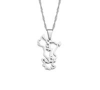 Mamoudzou Mahore Bijoux, Mayotte Pendentif Colliers Pour Femmes Filles, Ethnique Vintage Géométrique Accessoires, Tendance Unisexe Région Carte Hiphop Mariage Réglable Chaîne Cadeau Patrioti