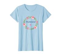 Mamoune Maman surnom Amour mamoune T-Shirt, Femme, Bleu Céleste, XL