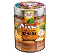 M'Amour - Confiture Banane, Douceur Tropicale Artisanale, Pot Verre 325g - Lot De 3