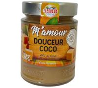 M'amour Confiture Douceur Coco, 68% de Fruits, Preserve de Coco, 315 g