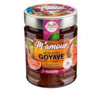 M'AMOUR Gelée Extra de Goyave au Sucre de Canne - Pot Verre 325 g - 52% de Fruits - Lot de 3