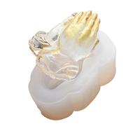 Mampli De Prière 3D | Disni 3D Faire -par -te Mains De Prière Mormo, Prague Prague Epoxy Résine Moules De Moules Pour Usine De Bougies En Résine Époxy Fondante Faire -par -te D
