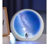 mamre Veilleuse Galaxies Speciale Dimmerabile Idea Regalo Per Anniversario di Matrimonio San Valentino Compleanno Natale - Amante Delle Coccole Seduto Sotto La Via Lattea
