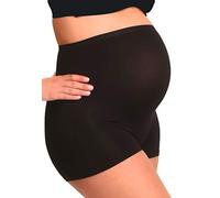 MAMSY Shorty Grossesse sans Coutures, Noir, XS-S