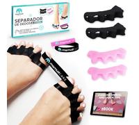 Mamud Care Séparateur d'orteils (4 unités + 2 bandes anti-oignons) pour détendre et étirer les orteils, correcteur d'oignons, soulagement et santé du pied