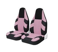 MAMXVKVZEU Housses Siège Voiture Protecteur Siège Universel pour Toyota pour Aygo 2007(Rose 2 pièces)