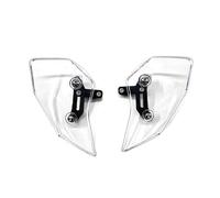 MAMXVKVZEU Moto Déflecteur De Pare Brise Latéral pour Moto pour Guzzi V85TT 2019 2020 2021 2022 2023 Accessoires(Transparent)