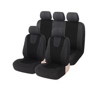 MAMXVKVZEU pour Citroën C2 C3 C4 pour Cactus C5 C4 pour Picasso C6 DS3 DS4 DS5 Ensemble Housses Siège Voiture en Tissu Coussin Protection Siège(5 Places - Noir)