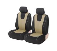 MAMXVKVZEU pour Citroën C2 C3 C4 pour Cactus C5 C4 pour Picasso C6 DS3 DS4 DS5 Ensemble Housses Siège Voiture en Tissu Coussin Protection Siège(2 Places - Beige)