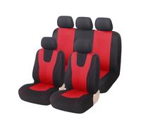MAMXVKVZEU pour Citroën C2 C3 C4 pour Cactus C5 C4 pour Picasso C6 DS3 DS4 DS5 Ensemble Housses Siège Voiture en Tissu Coussin Protection Siège(5 Places - Rouge)