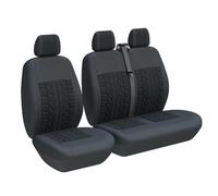MAMXVKVZEU pour Citroën pour Relais Universel 2 + 1 Housses Siège Protecteur(3 Places Noir)