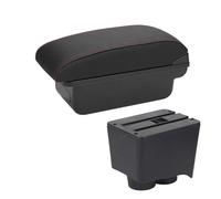 MAMXVKVZEU Pour VW Pour Polo 9N 3 2002 2003 2004 2005 2006 2007 2008 2009 Boîte D’accoudoir Voiture Boîte Rangement Accessoires Intérieurs Accoudoir de voiture(C1 Noir rouge Pas d'USB)