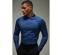 Man Active Long Sleeve Regular Fit Golf Polo homme - bleu - XS, bleu