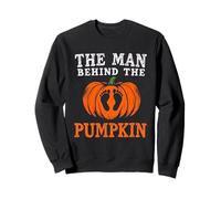 Man Behind The Pumpkin Family Annonce Halloween Party Sweatshirt