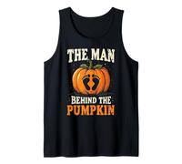 Man Behind The Pumpkin Festive Spooky Dad Sera Halloween Débardeur