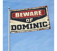 Man Cabe Decor Beware Of Dominic Flag Men Stuff Weird Flags (152 x 244 cm)