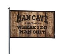 Man Cabe Decor Man Cave Where I Do Man Shit Flag Men Stuff Weird Flags (60 x 90 cm)