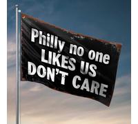 Man Cave Accessories And Decor Philly'S Tough Love : « No One Likes Us, Don'T Care » Panneau pour décoration d'intérieur pour homme Manches à air d'extérieur (120 x 180 cm)