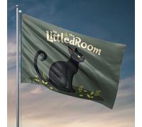 Man Cave Bar Black Cat In The Little Room: A Whiskered Adventure Flag Cool Stuff For Boys Home Bar Accessoires (152 x 244 cm)