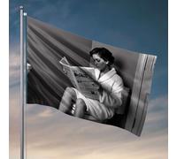 Man Cave Decor And Accessories Woman Reading Journal In Bathroom Flag College Room Sign Playroom Decor (120 x 180 cm)