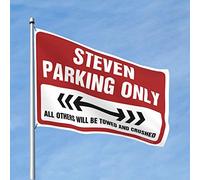 Man Cave Décorations Steven Parking Only Flag Adolescent Garçon Décoration de chambre Décorations d'automne Extérieur (Taille : 60 x 90 cm)