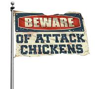 Man Cave Rules Beware Of Attack Drapeau décoratif pour chambre à coucher Extérieur 152 x 244 cm