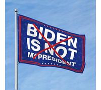 Man Cave Rules Biden Is Not My President Drapeau de jardin cool pour chambre de fille (30 x 45 cm)