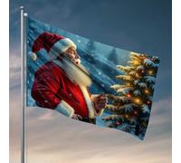 Man Cave Rules Drapeau de Noël magique pour la maison ou le bar Décoration cool pour chambre d'homme (152 x 244 cm)