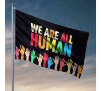 Man Cave Rules Unity In Diversity : Embracing Our Common Humanity Flag Flags For Room Teen Boys Flags For Bedroom (30 x 45 cm)