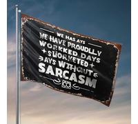 Man Cave Rules We Have Worked Days Without Sarcasm Flag Décoration de chambre pour filles Décoration extérieure de terrasse (120 x 180 cm)