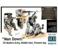 Man Down! Us Modern Army, Middle East, Present Day - Master Box Mb35170