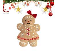 Man GLINGERBRAD Plush - Ornement de Bureau Doux en Peluche | Christmas Gingerbread Man Doll - Support émotionnel Gingerbreađ, Family Amis Birthday Christmas Cadeaux | Décoration de Vacances