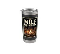 Man I Love Folk Music Milf Gobelet isotherme en acier inoxydable double paroi