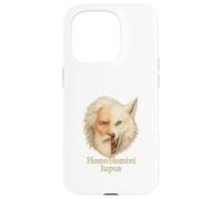 Man Is a Wolf to Man Homini Lupus Citation latine Coque pour iPhone 15 Pro