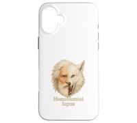 Man Is a Wolf to Man Homini Lupus Citation latine Coque pour iPhone 16 Plus