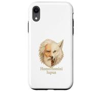 Man Is a Wolf to Man Homini Lupus Citation latine Coque pour iPhone XR