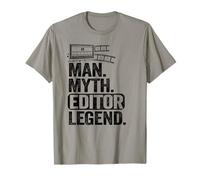 Man Myth Editor Legend Movie Producteur Papa Montage T-Shirt