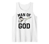 Man of God Dab for Christian Dad Father’s Day Débardeur