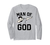 Man of God Dab for Christian Dad Father’s Day Manche Longue
