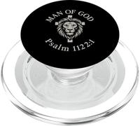 Man of God Psaume 112:1 Lion Christian PopSockets PopGrip pour MagSafe
