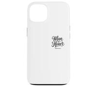 Man of Honor Obviously Pocket Minimalist Style Citation Coque pour iPhone 13