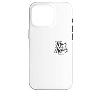 Man of Honor Obviously Pocket Minimalist Style Citation Coque pour iPhone 16 Pro