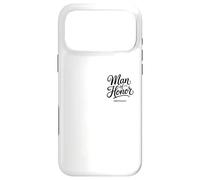 Man of Honor Obviously Pocket Minimalist Style Citation Coque pour iPhone 17 Pro Max