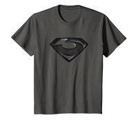 Man of Steel Zod Shield T-Shirt, Enfant, Asphalte, 10 Ans