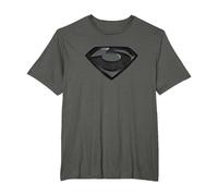 Man of Steel Zod Shield T-Shirt, Homme Grandes Tailles, Asphalte, 6X Tall