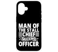 Man of The Stall, Chief Mucking Officer, Horse Dad Coque pour iPhone 16