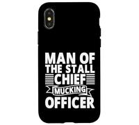 Man of The Stall, Chief Mucking Officer, Horse Dad Coque pour iPhone X/XS