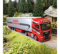 MAN TGX GX, camion semi-remorque bâché, Hebeis transporte - HERPA 320498 - HO 1/