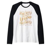 Man The Myth Legend a Un Ancien Combattant retraité Manche Raglan